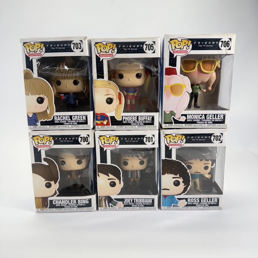 Funko Pop TV Friends Monica Turkey Joey Ross Chandler Rachel Phoebe Set Series 2